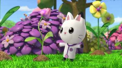 You'll have to excuse
the Belching Blossom. He can't help it. - Gabby's Dollhouse