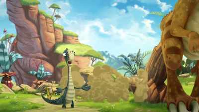 You'll never catch me with your tiny legs! - Gigantosaurus