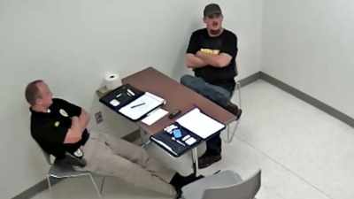 You'll see that my legs
are kinda stretched out, - Interrogation Raw