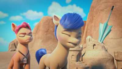 [young pegasus] Is magic allowed
on the beach, Sheriff Hitch? - My Little Pony: Make Your Mark