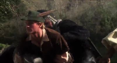 Your back just got punched twice - Robin Hood: Men in Tights