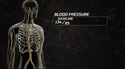 Your blood pressure's up,
140 over 98. - Kings of Pain