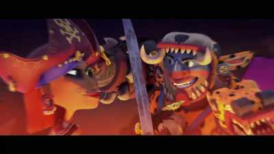 Your brother Daggers
invaded a burning pirate ship, - Maya and the Three