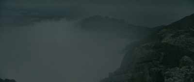 Your dad is way down
below those clouds. - Lost on a Mountain in Maine