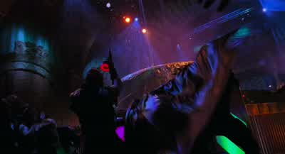 Your entrance was good his was betterThe difference Showmanship - Batman Forever