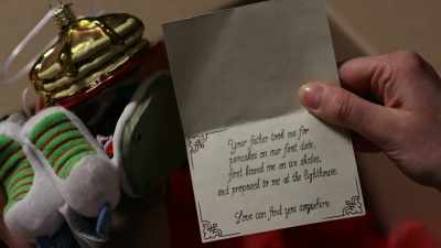 "Your father took me for
pancakes on our first date, - Magical Christmas Ornaments