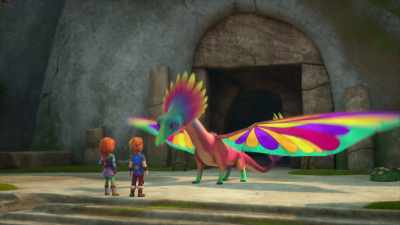 Your friend Aggro can leave
whenever she wants. Just ask her. - Dragons: Rescue Riders: Secrets of the Songwing