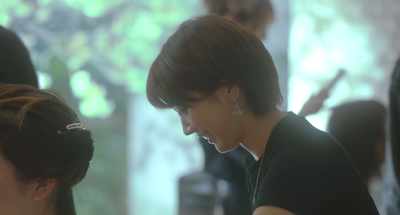 -Your hair is so pretty.
-Thanks. - Love Like the Falling Petals