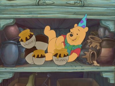 Your honey invited me in - Winnie the Pooh: A Very Merry Pooh Year