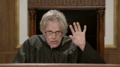 -Your Honor, I want...
-And it's "mongooses." - Gary Busey: Pet Judge