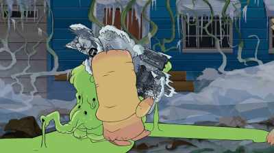 Your jizz-shellacked paws
flaking off on her blouse - Aqua Teen Forever: Plantasm