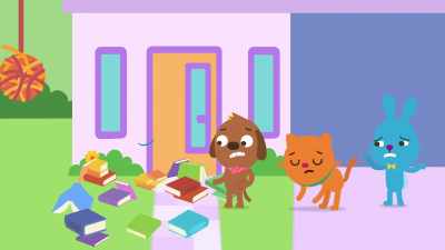 Your library books. They're all messed up. - Sago Mini Friends