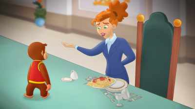Your Monkeyness,
I can see you might enjoy
a rest after your long journey. - Curious George: Royal Monkey