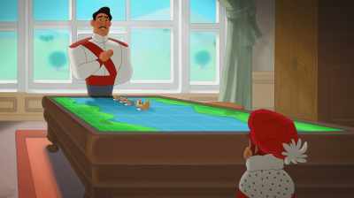 Your Monkeyness, I wanted
to speak with you myself. - Curious George: Royal Monkey