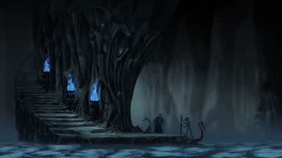 PainComing your most lugubriousnessPanicI'm sorry I can handle itPain And PanicReporting for dutyFine fine fineJust let me know the instant the Fates arriveThey're hereWhat The Fates are here and you didn't tell meWe are worms Worthless wormsMemo to me - Hercules