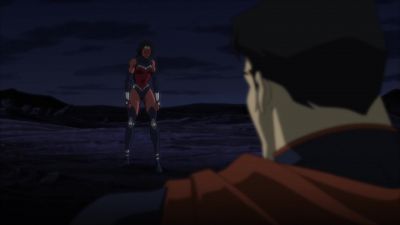 Your power is no match for
that of Trigon, Kryptonian. - Justice League vs  Teen Titans