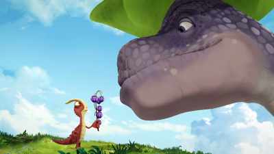 Your present may be small,
but it's made me very happy. - Gigantosaurus