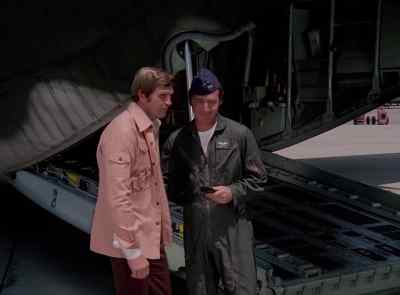 Your staff car is over
behind that hangar. - The Six Million Dollar Man