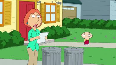 "Your trash barrels
were a little close - Family Guy