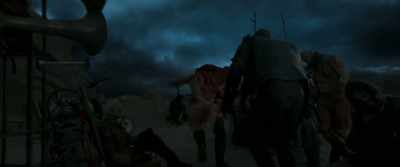 - You're a tender little hound.
- [whimpering] - Furiosa: A Mad Max Saga