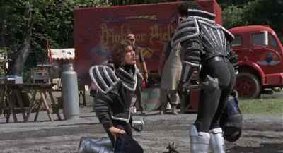 You're an asshole, ewing!
Oh, yeah? It's ewain, schmuck! - Knightriders