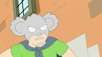 You're brash, arrogant,
overmuscled buffoons. - Koala Man