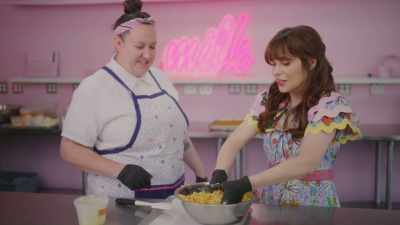 You're crushing it,
literally and metaphorically. - What Am I Eating? With Zooey Deschanel