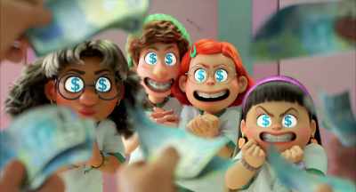 - You're so cute!
- (GIRLS SQUEALING) - Turning Red