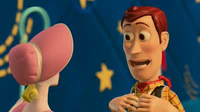 You're cute when you careBo not in front of Buzz Let him look - Toy Story 2