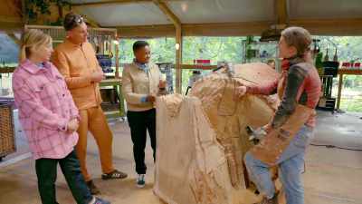 You're doing a snail
which is all soft, sludgy body - Handmade: Britain's Best Woodworker