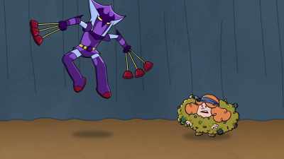 You're going down, Clogneta!
Down the drain! - The Epic Tales of Captain Underpants