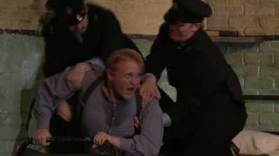 You're hanging an innocent man - National Theatre Live: Hangmen