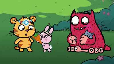 You're just in time to do
the Fluffy Down Shuffle! - Love Monster