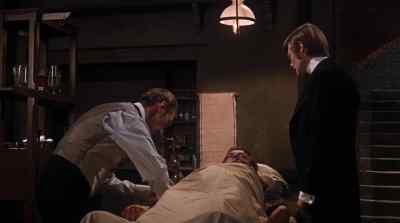 - You're late.
- I couldn't get away. - Frankenstein Must Be Destroyed