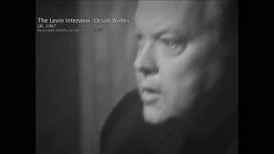 You're leaning forward again,
close-up, and in profile at first - The Eyes of Orson Welles