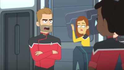 You're lucky your
phaser accuracy is so high, - Star Trek: Lower Decks