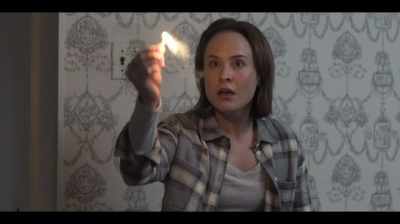 - You're not gonna burn down the house while we're inside. - The Amityville Curse