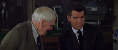 You're not retiring anytime soon are youNow pay attention 007I've always tried to teach you two thingsFirst never let them see you bleedAnd the secondAlways have an escape plan - The World Is Not Enough