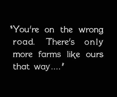 You're on the wrong road. - City Girl