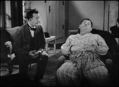 You're perspiring.
Maybe you have got a fever. - Sons of the Desert
