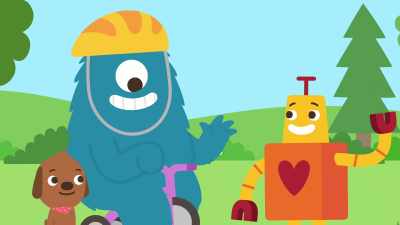 You're right. My wheel sure is squeaky. - Sago Mini Friends