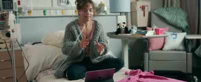 You're supposed to be
doing your AffloVest right now, - Five Feet Apart