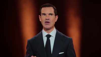 You've always wondered what that
gormless expression on his face was - Jimmy Carr: Natural Born Killer