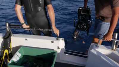 You've got saltwater, which is hell on
your camera equipment - Secrets of the Whales