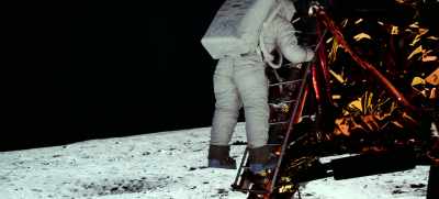 You've got three more steps,
and then a long one. - Apollo 11