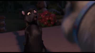 Ya I know shoo go get away from here My owner those not give scrapsCommon strays Alright you asked for itGee that's a nice collar you got on Mind if I have a lookNo come no closer I must not be so near a creature of the outdoor woodsAway with your filth - Over the Hedge