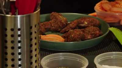 [Zach] I could put the sauce
on to the wing directly, - No Recipe Road Trip With the Try Guys