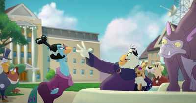 Zap!
(chortles) - Legend of the Three Caballeros