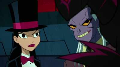 Zatanna, Ember, no fighting, please.
(CHUCKLING) - Justice League Action