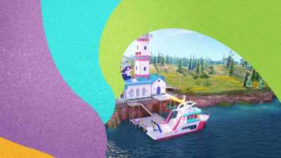 [ZOBO BEEPS]
[KACEY & OLIVIA GIGGLE] - LEGO Friends: Girls on a Mission